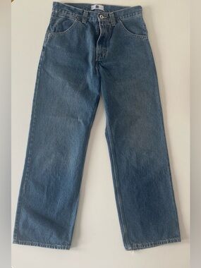 GAP Straight “industrial standard” Jeans in Mid Blue